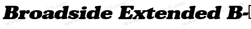Broadside Extended B字体转换